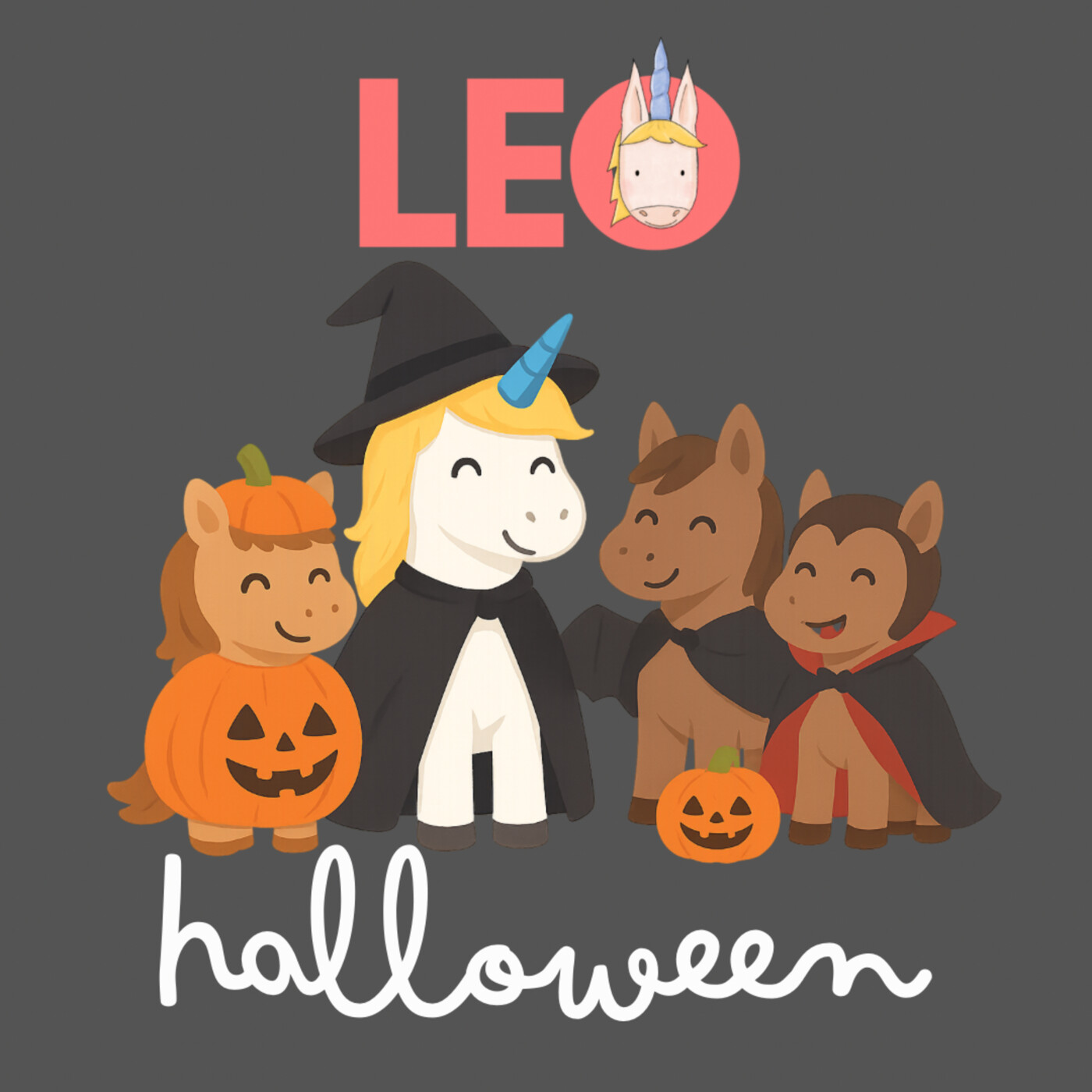 Couverture de Leo la licorne - Halloween et la peur