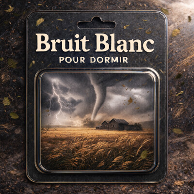 Bruit Blanc 1 H pour DORMIR : nuit venteuse ASMR cover