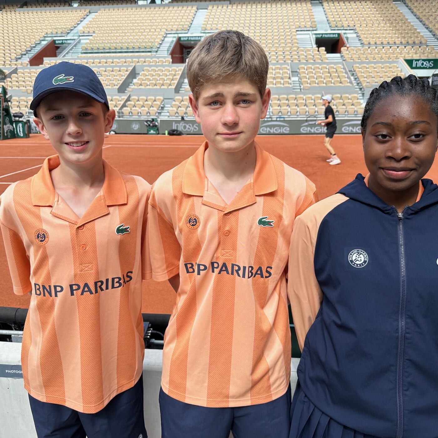 Roland Garros: le rêve éveillé de trois ramasseurs de balles belges