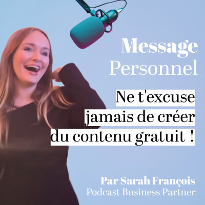 Ne t'excuse jamais de créer du contenu gratuit !! • [Quotidienne build in public 5/31 I Conseils création de contenu] cover