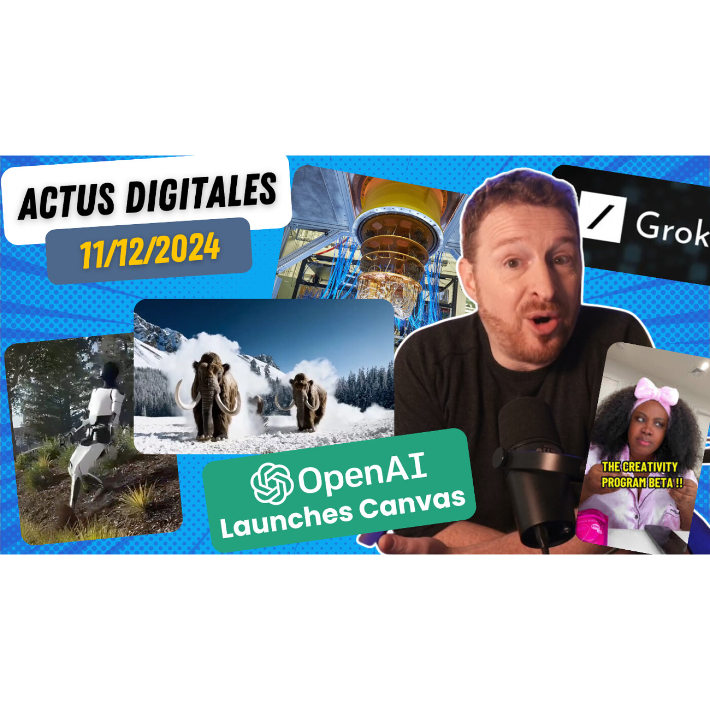 TikTok en péril, Sora déçoit, Grok disponible, Google quantique, Optimus se balade, ChatGPT Canevas episode artwork