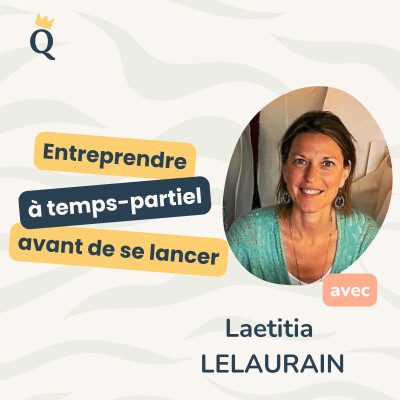 Laetitia a commencé à temps partiel son projet d'entreprise dans la couture. cover