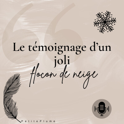Témoignage d'un joli flocon de neige cover