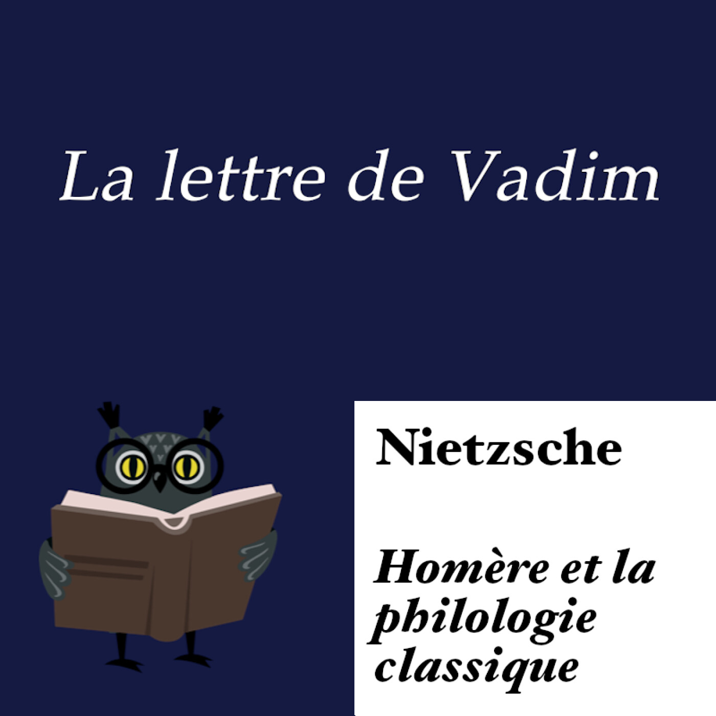 Nietzsche - Homère et la philologie classique
