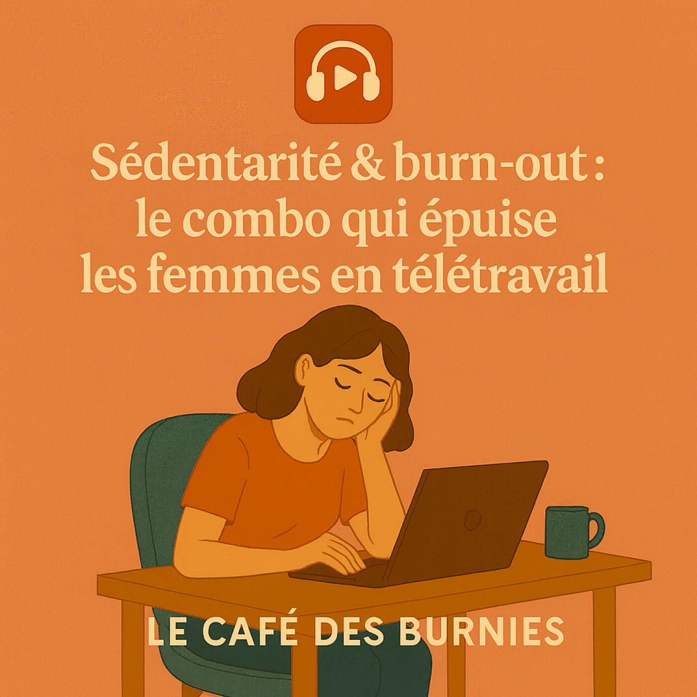 EP 139 SÉDENTARITÉ & BURN-OUT : LE COMBO QUI ÉPUISE LES FEMMES EN TÉLÉTRAVAIL