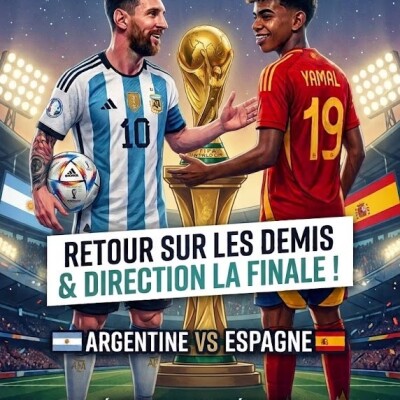 Épisode 10: Retour sur les demi-finales et projection sur la finale de la coupe du monde cover