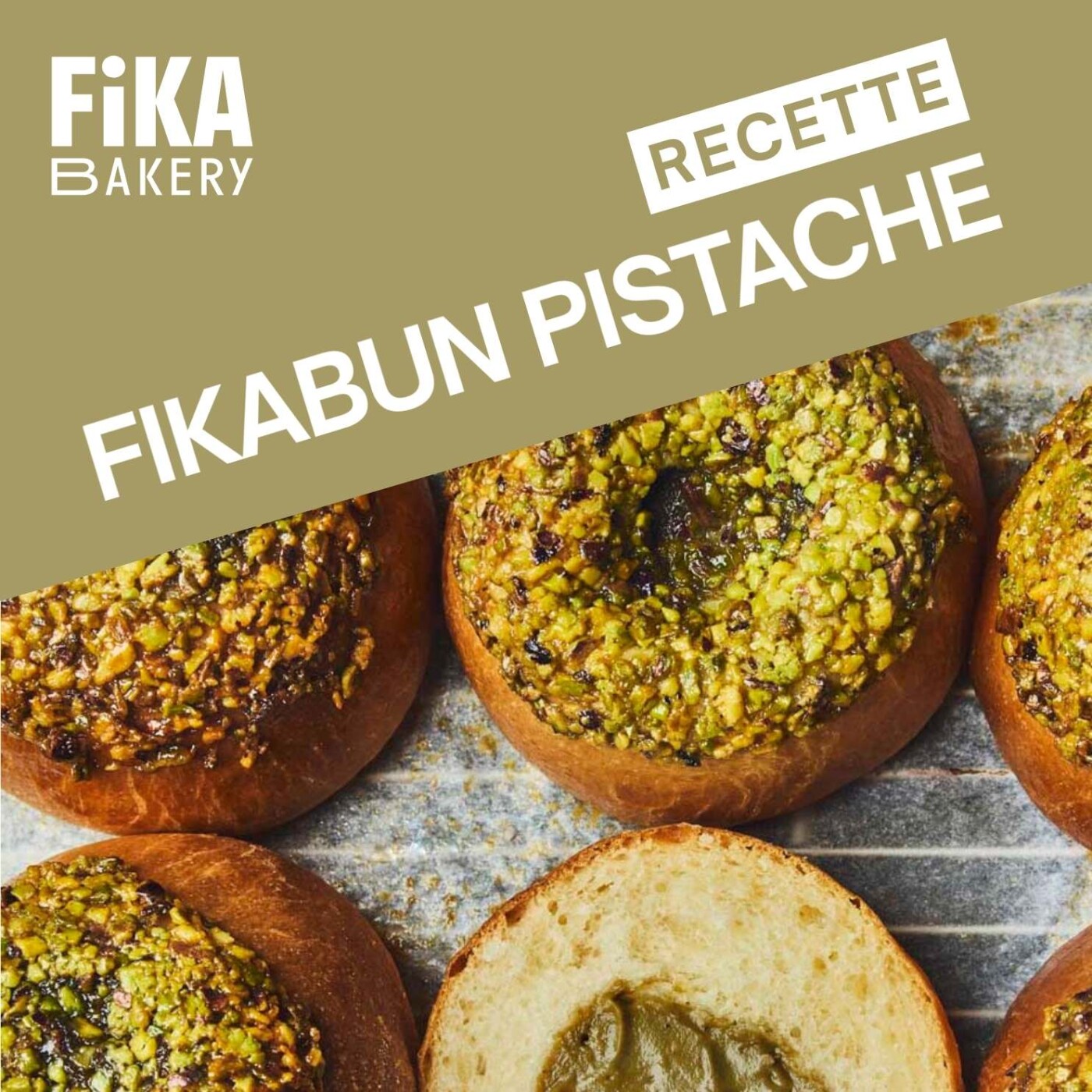 Pour les pros, la recette du Fikabun Pistache Pariani par Manu, Simon et Julie