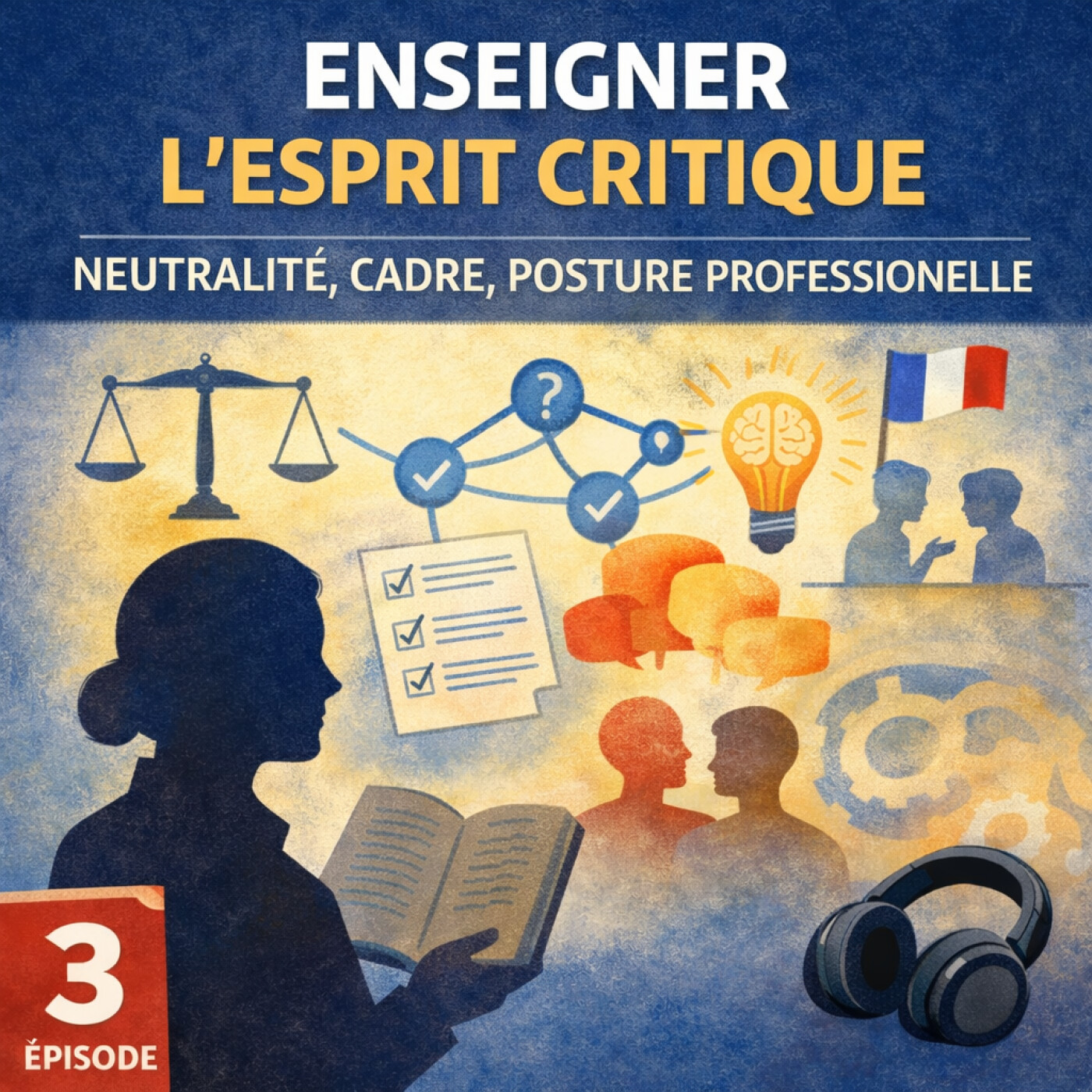 🎧 Posture, cadre et invariants cognitifs - enseigner l’esprit critique en HG-EMC sans s’effacer episode artwork