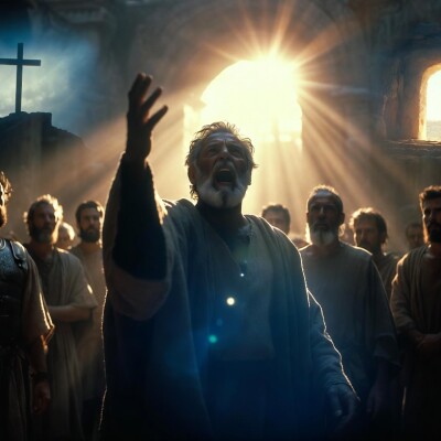 Actes 10 : 38-43 Le Témoignage du Christ et le Salut des croyants cover