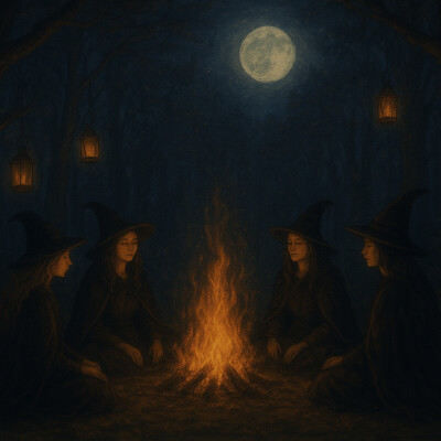 Méditation spéciale Halloween – Le Cercle des Sorcières de Lumière ✨ | Rituel de guérison & pleine lune cover