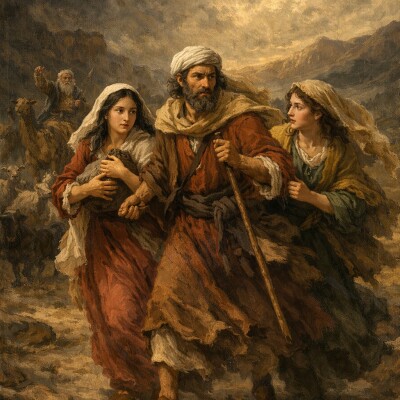 Genèse chapitre 31 : La fuite de Jacob, la traque de Laban cover