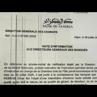 La Banque d’Algérie, le fils de Rebrab et Kamel Rezig : ça suffit la clochardisation de notre pays ! cover