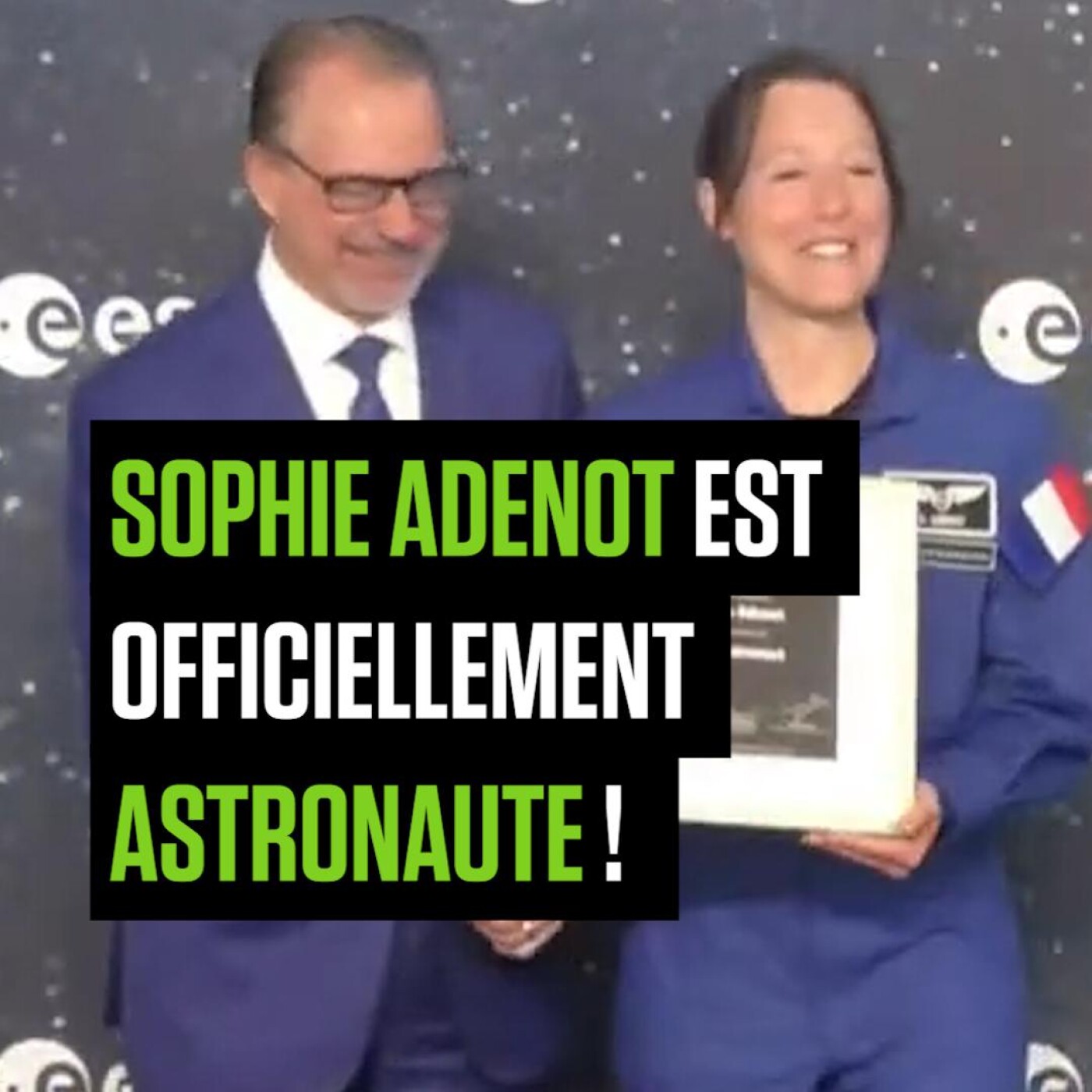 Sophie Adenot est officiellement astronaute ! Sophie Adenot est officiellement astronaute !
