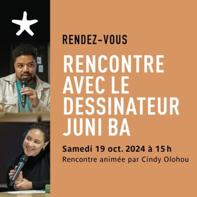Les rendez-vous du salon de lecture - Rencontre avec le dessinateur Juni Ba cover