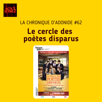 Chronique d'Adonide 62 : Le cercle des  poètes disparus cover