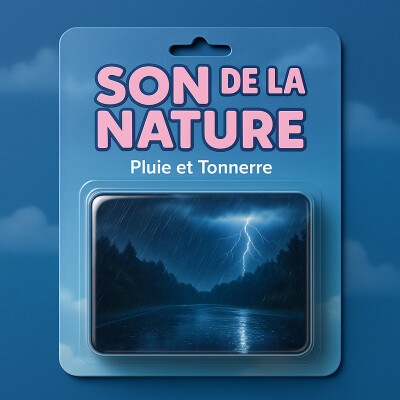 1 Heure Orages et Tonnerre pour DORMIR ⛈️ Bruit Blanc ASMR cover