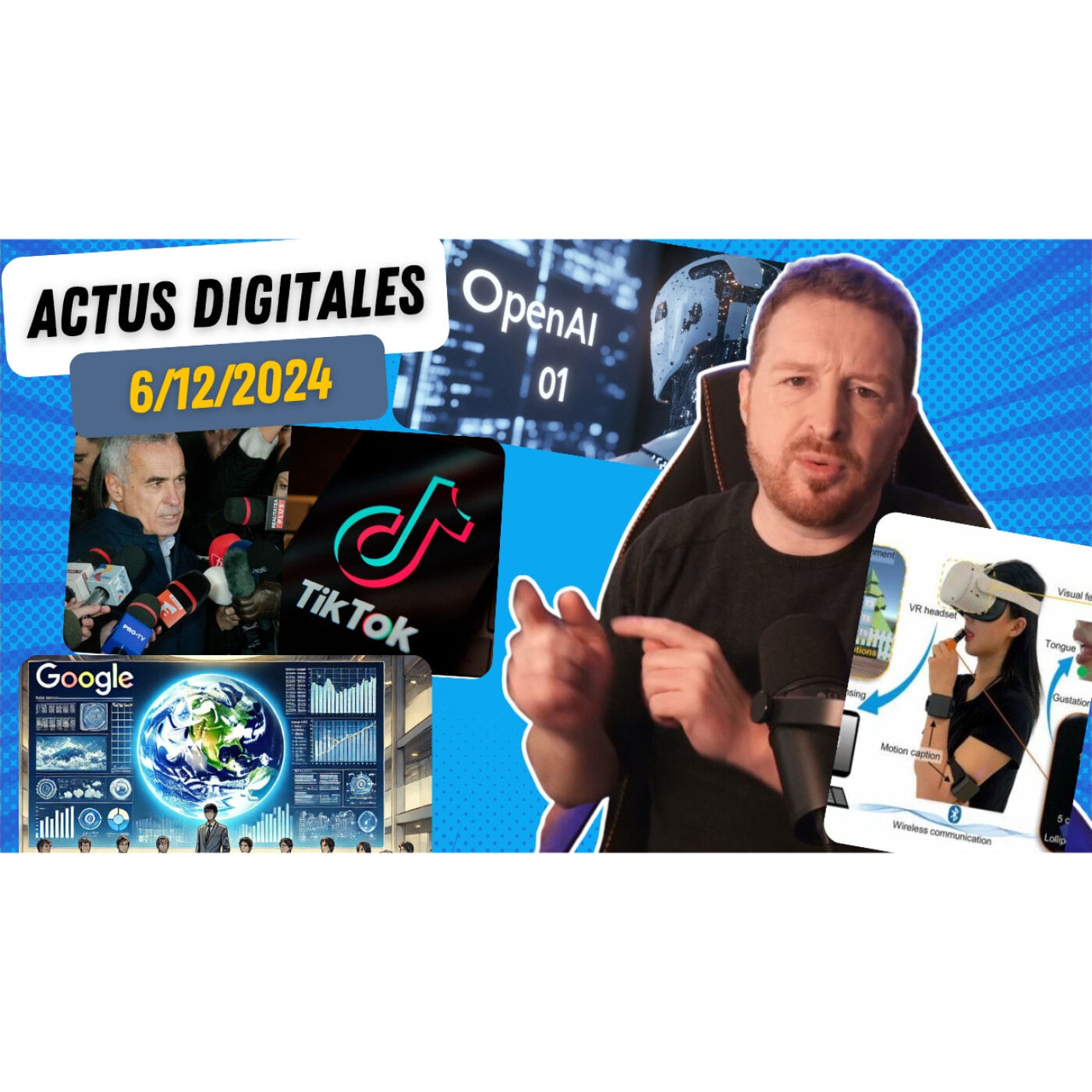 Manipulations TikTok, ChatGPT o1 Pro à 200$, Météo par IA, et Sucette de réalité virtuelle ! episode artwork