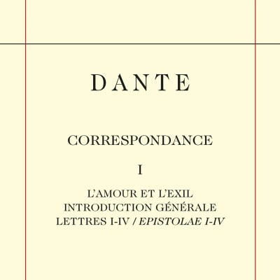 Dante - Correspondance. Tome I cover