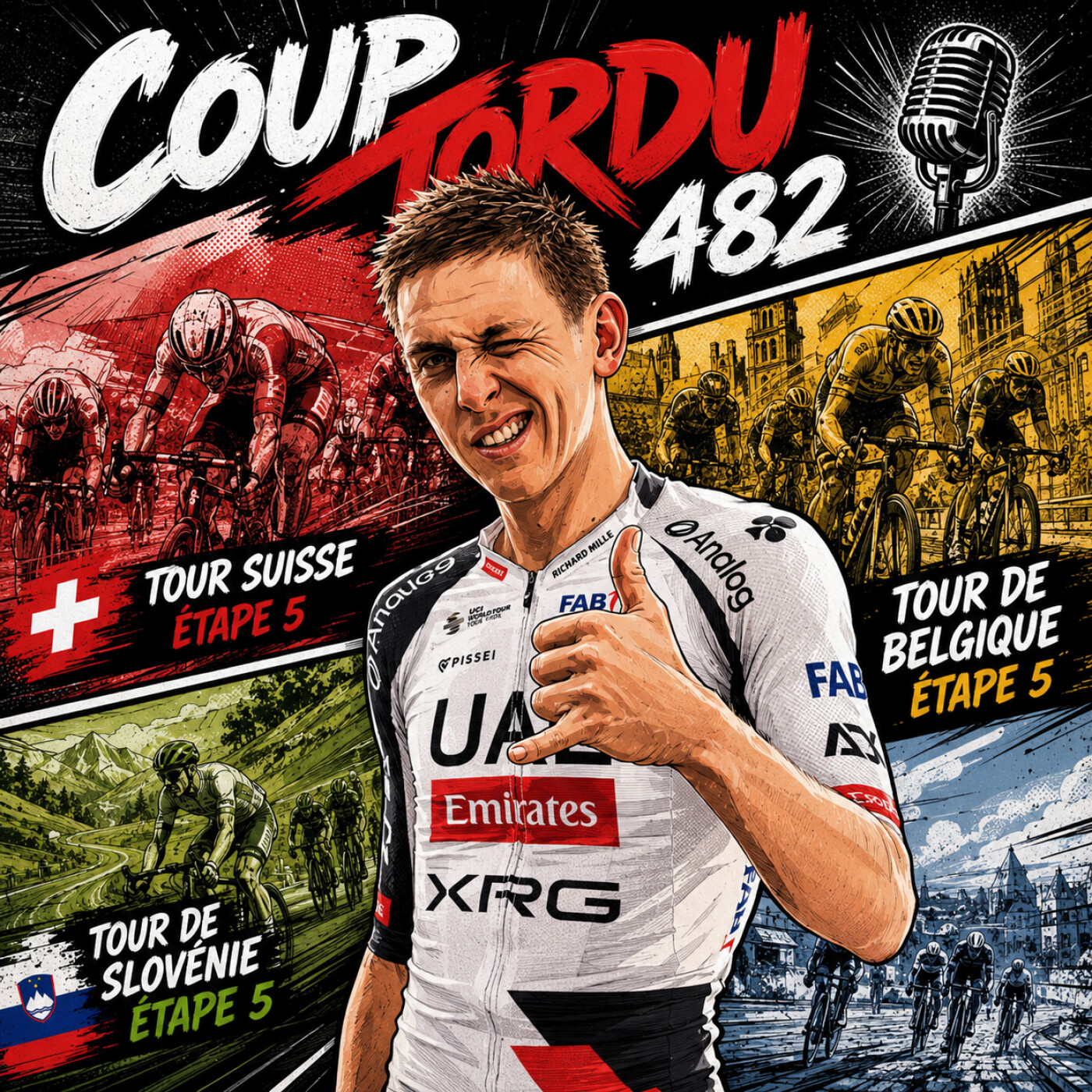 COUP TORDU 482 : TOUR DE SUISSE, TOUR DE BELGIQUE, TOUR DE SLOVENIE ETAPES 5