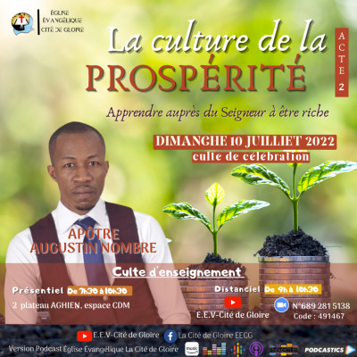E.E.V-Cité de Gloire: La culture de la prospérité - acte 2 cover