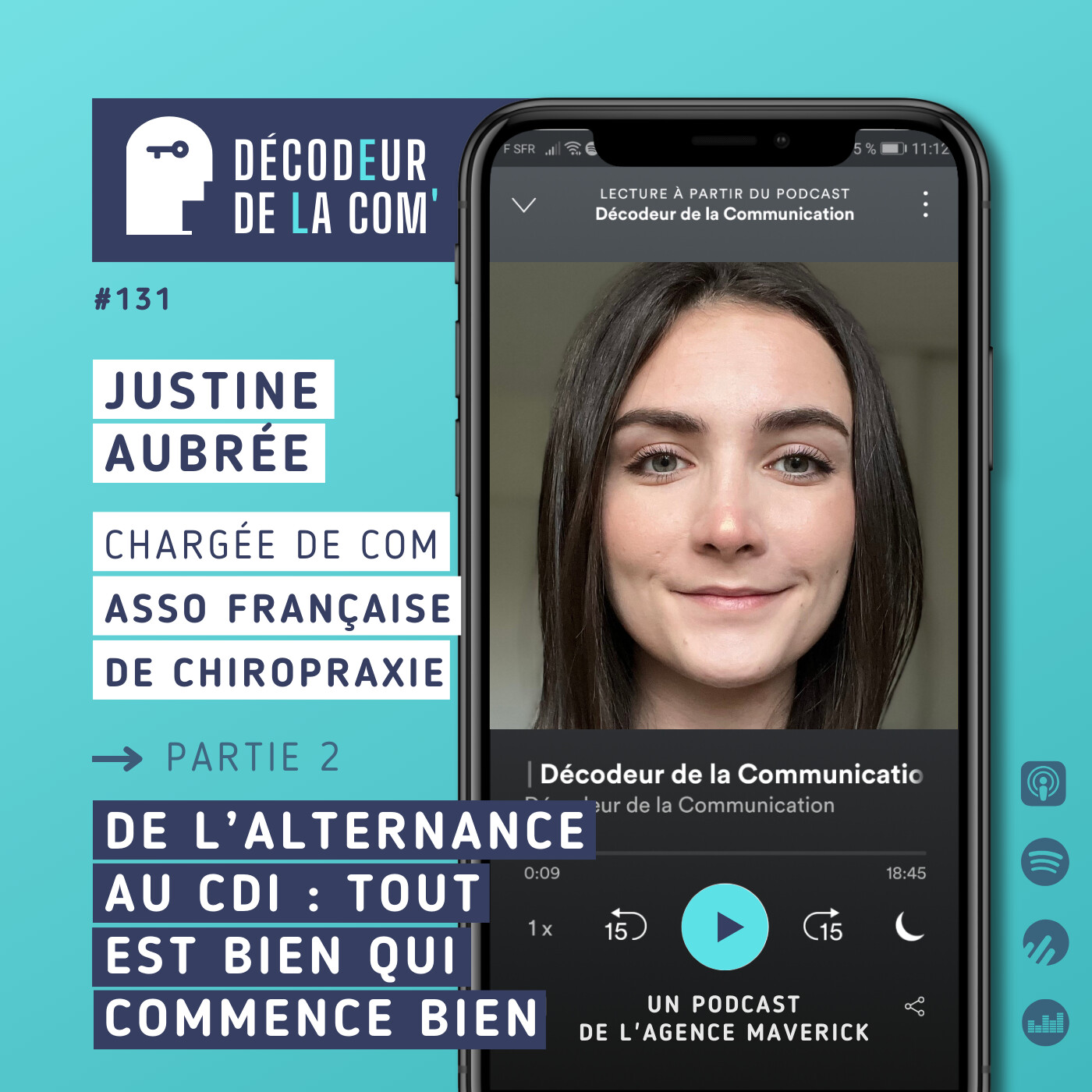 De l'Alternance au CDI : tout est Bien qui Commence Bien | Justine Aubrée, chargée de com, Association Française de Chiropraxie | Ep 131