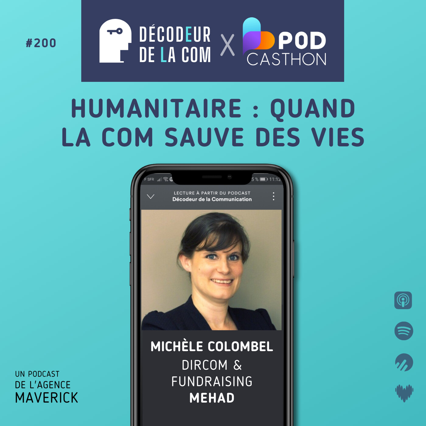 Humanitaire : quand la Communication Sauve des Vies | Michèle Colombel, Dircom & fundraising, Mehad | Ep 200, Podcasthon