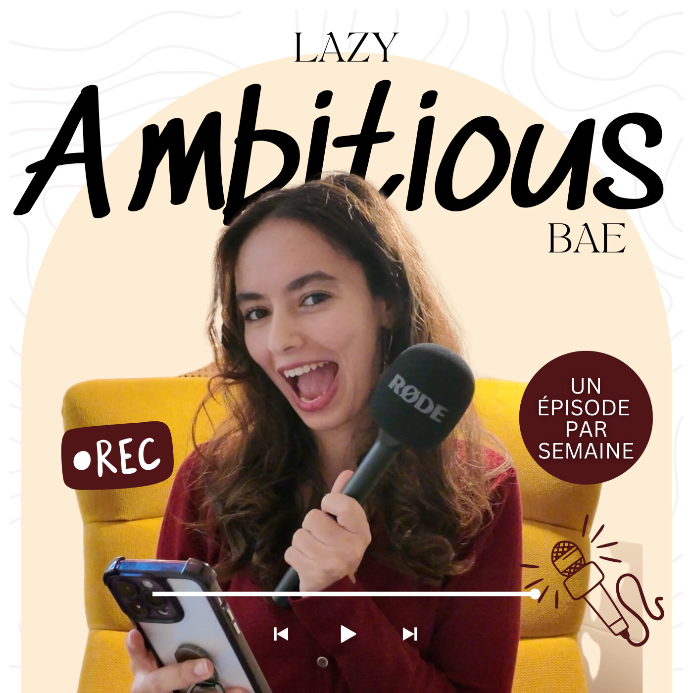Lazy ambitious bae podcast artwork