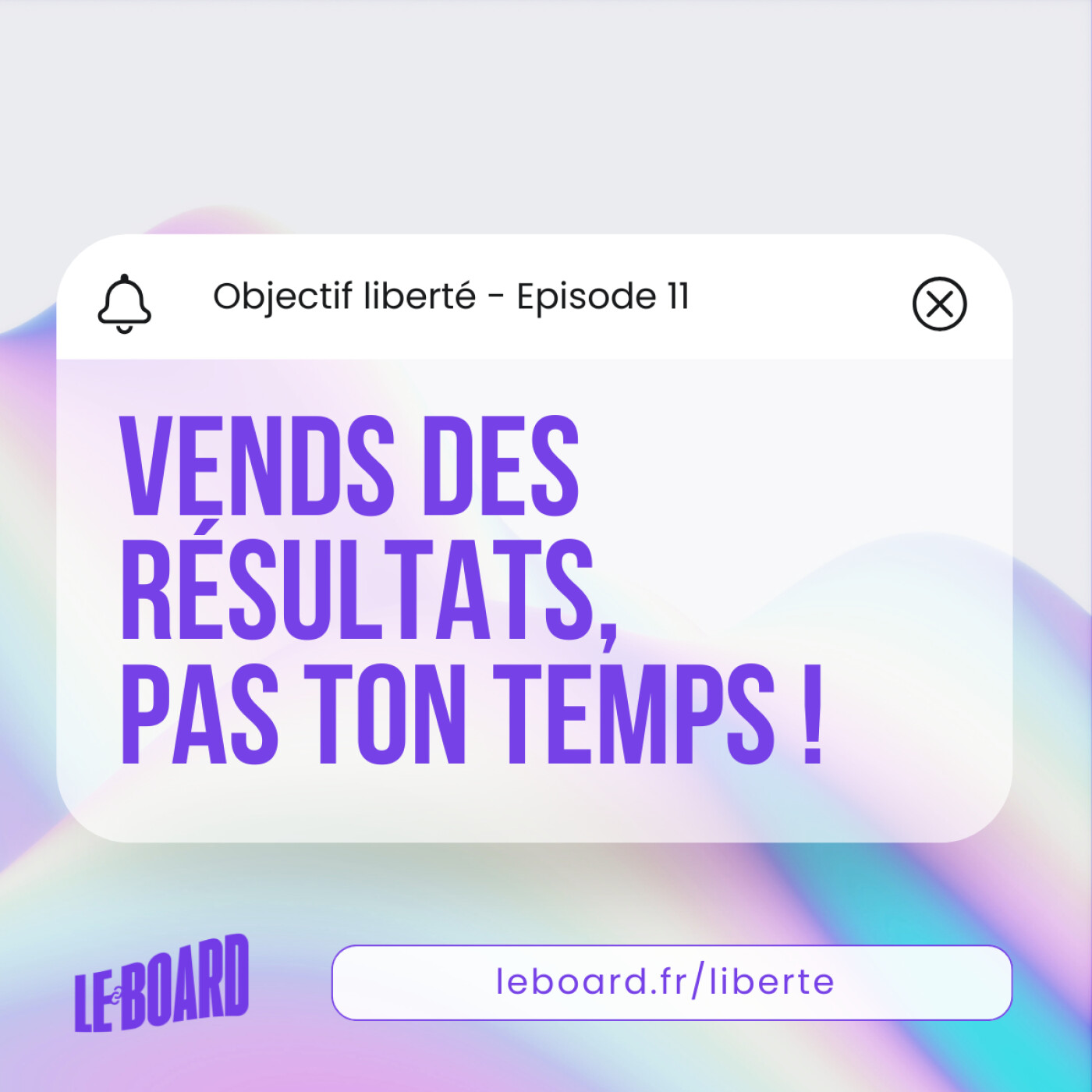 11/21 🗽- Sortir du TJM ou du salariat : vends des résultats, pas ton temps ! [Objectif liberté]