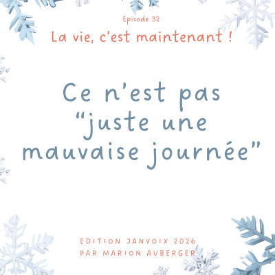 33. Ce n’est pas “juste une mauvaise journée” cover