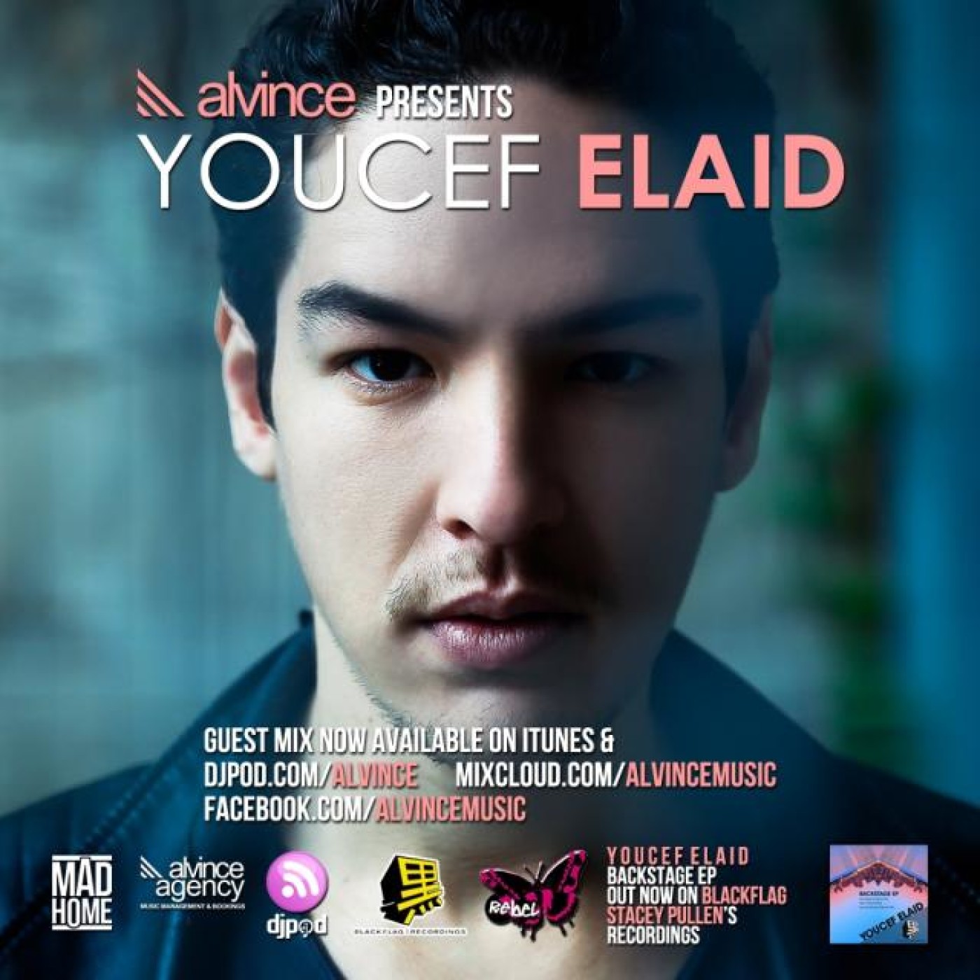 Guest #217 - Youcef Elaid "BACKSTAGE EP OUT NOW ON STACEY PULLEN'S BLACKFLAG REC" FR PROMO MIX WITH REBEL BUTTERFLY (Blackflag Rec - FR) episode artwork