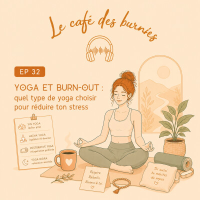EP 32: YOGA ET BURN-OUT : quel type de yoga choisir pour réduire ton stress cover