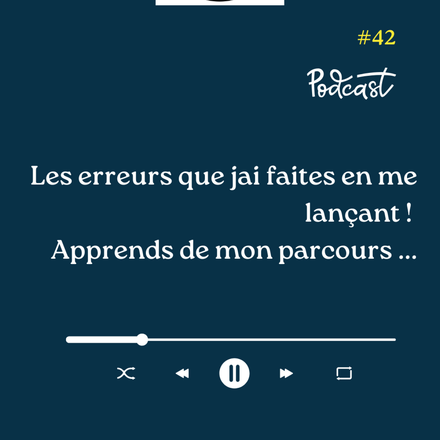 3 Minutes Pour Entreprendre #42 - Les erreurs que j'ai faites en me lançant - Apprends de mon parcours episode artwork