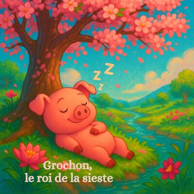 Grochon, le roi de la sieste : Méditation pour enfants cover