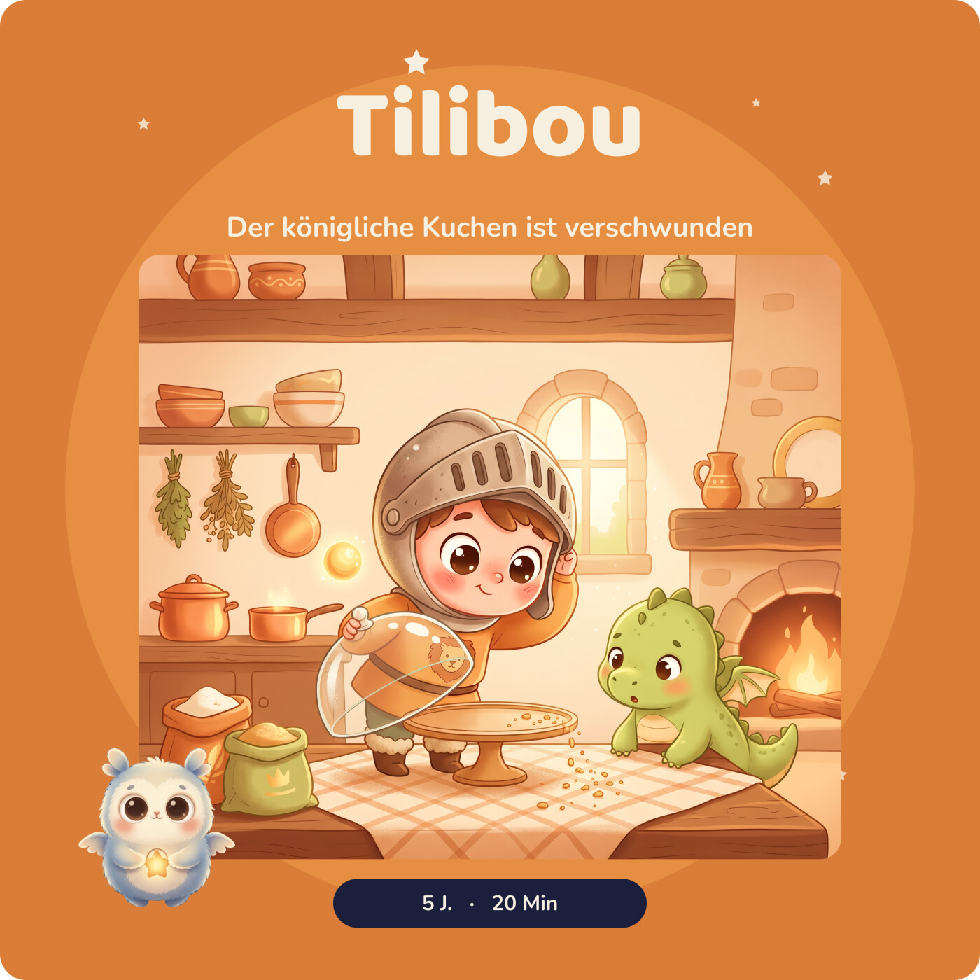 Léo · Der königliche Kuchen ist verschwunden · Rätselgeschichte für Kinder · Ritter und Drachen · Gutenachtgeschichte