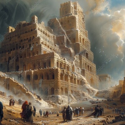 Genèse Chap. 11 : 1-9 La Tour de Babel cover