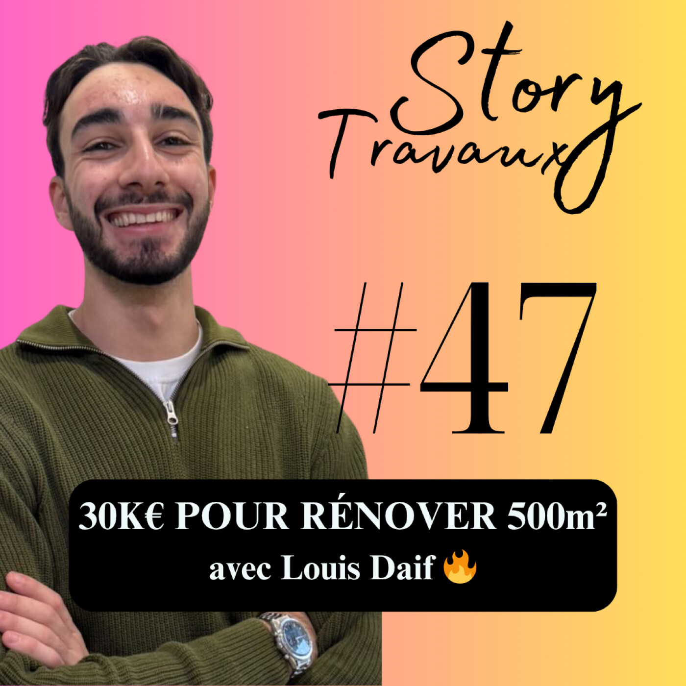 30 000 € pour rénover 500 m² avec zéro expérience à 18 ans 🔥 Louis Daif episode artwork