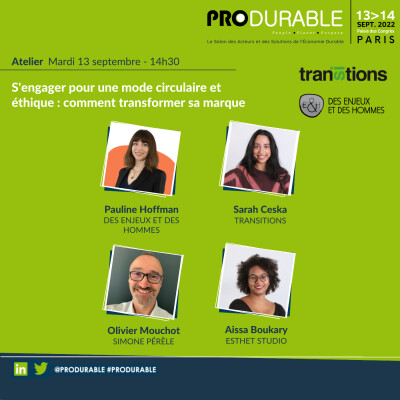 Transitions / Des Enjeux & Des Hommes - S'engager pour une mode circulaire et éthique : comment transformer sa marque cover