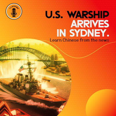 A US warship in Sydney cover