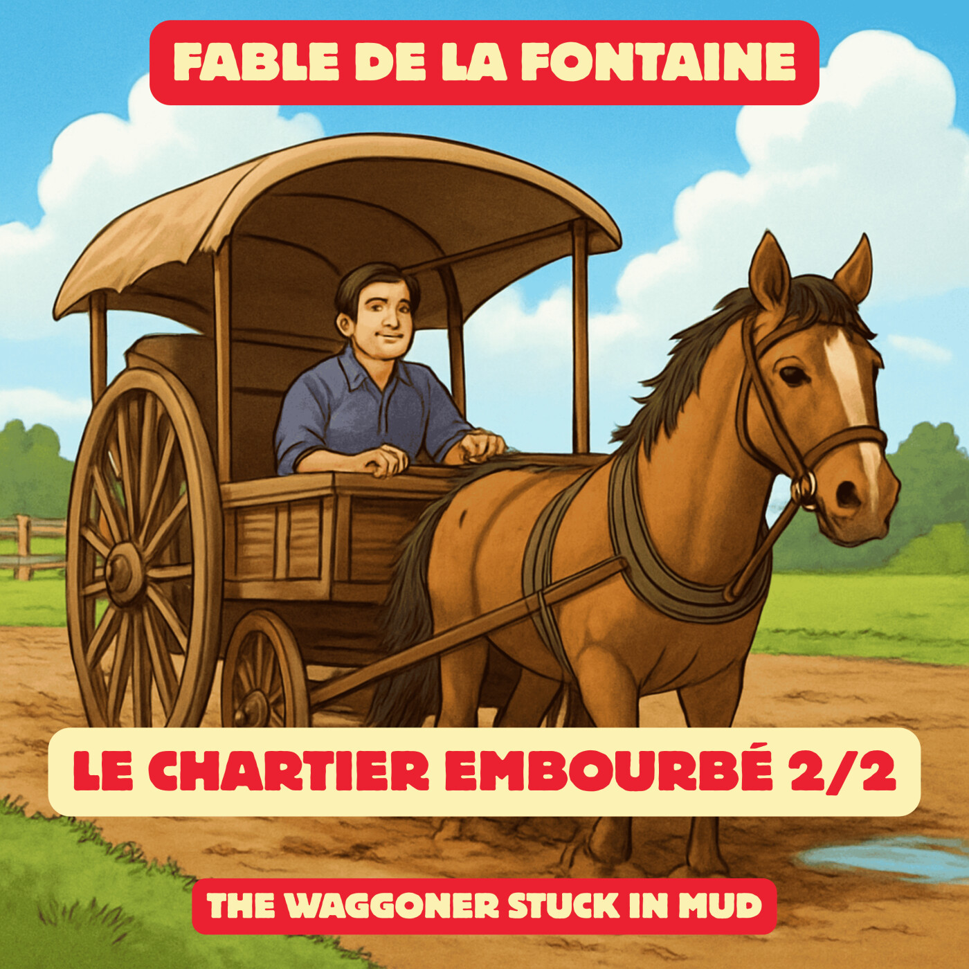 Fable de la Fontaine - Le chartier embourbé 2/2