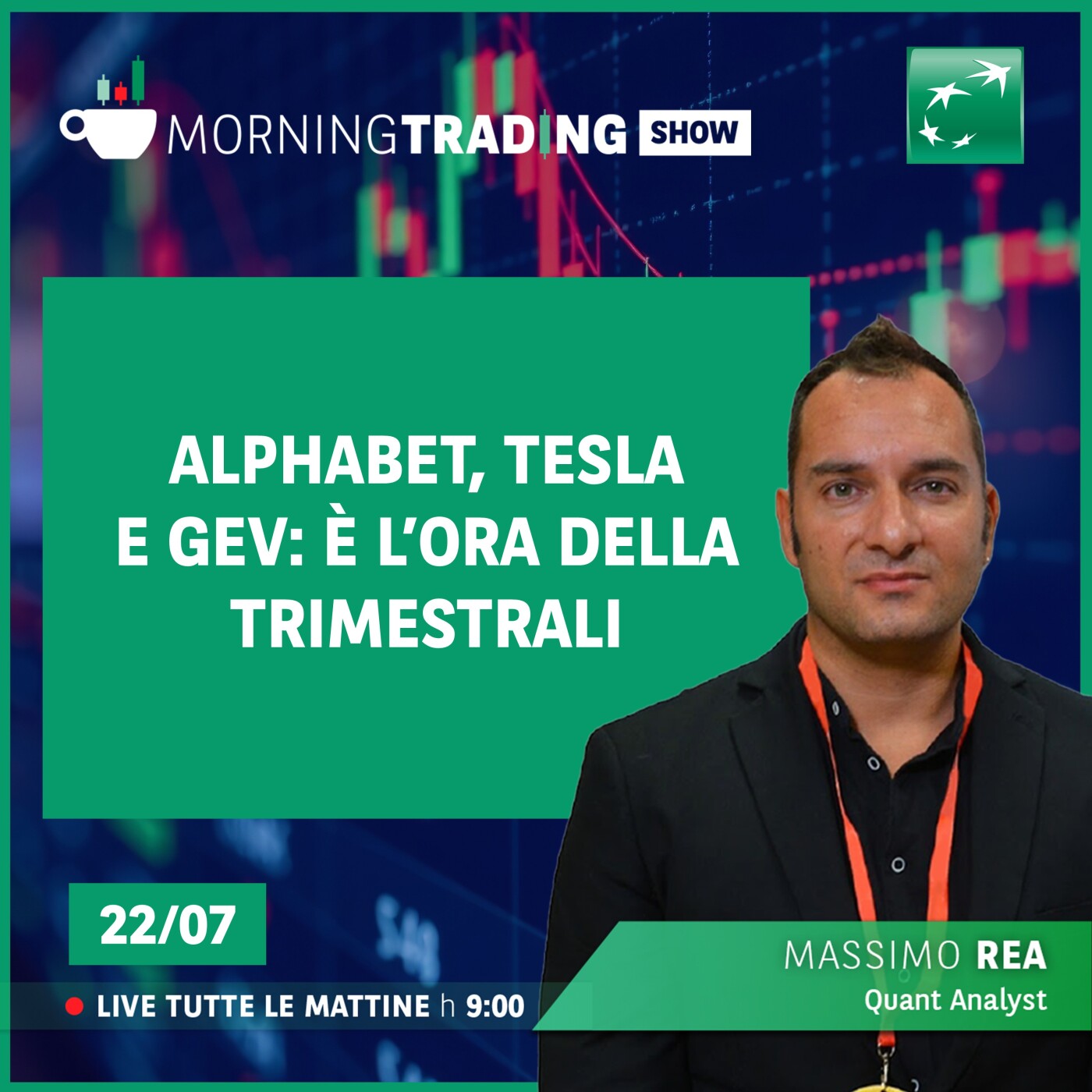 Alphabet, Tesla e GEV: è l'ora delleTrimestrali - Morning Trading Show episode artwork