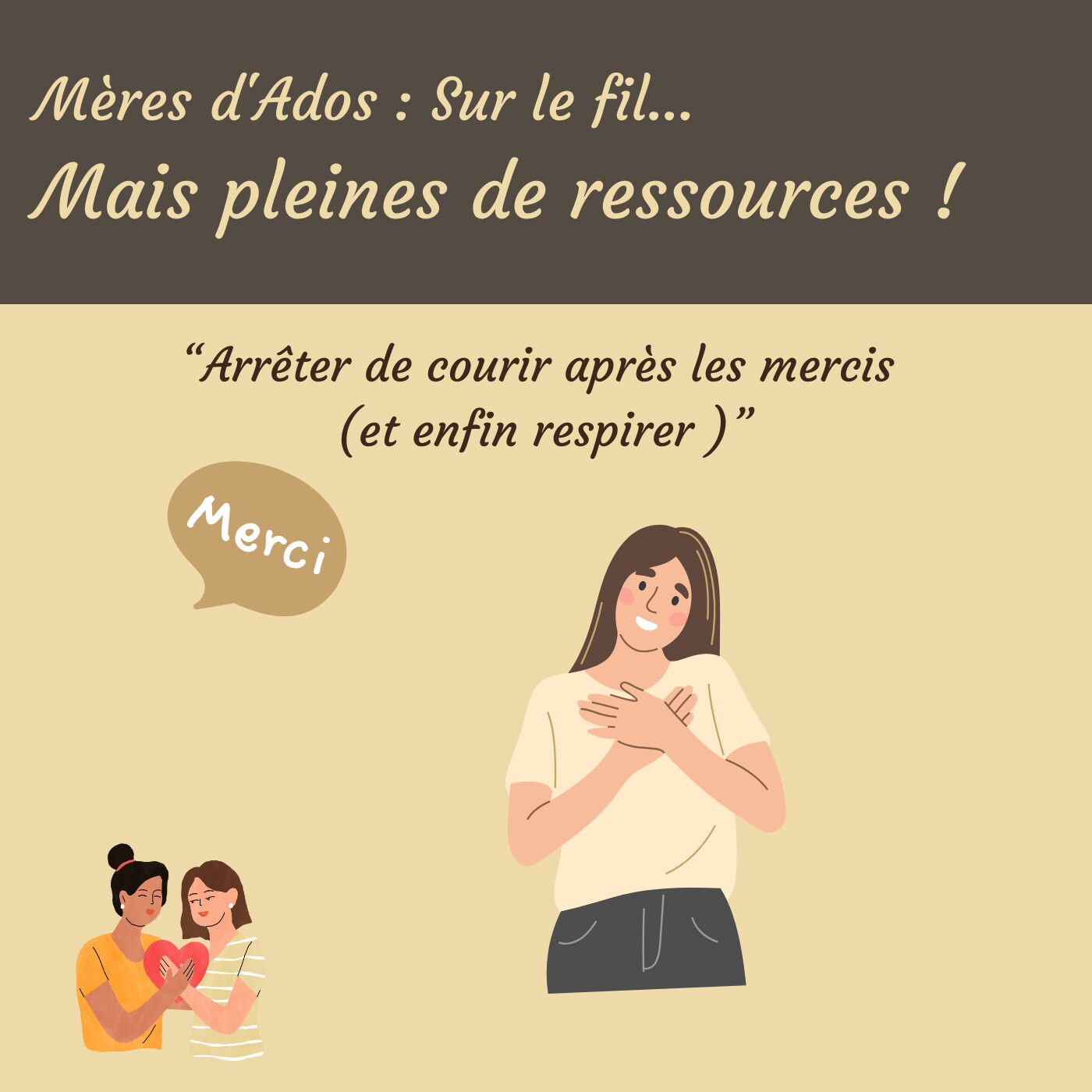 Arrêter de courir après les mercis  (et enfin respirer )