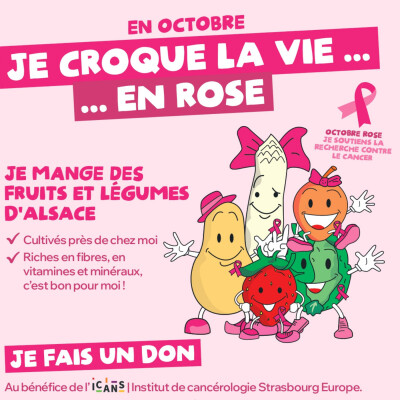 Les Fruits et Légumes d’Alsace croquent la vie en rose pour lutter contre le cancer ! cover