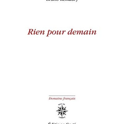 Rien pour demain cover