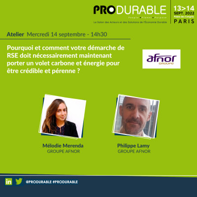 Groupe Afnor - Pourquoi et comment votre démarche de RSE doit nécessairement maintenant porter un volet carbone et énergie ? cover
