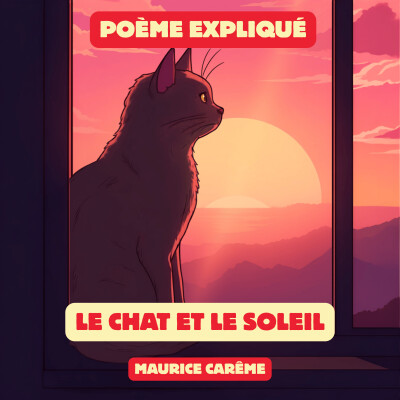 Poème expliqué - Maurice Carême - Le chat et le soleil cover