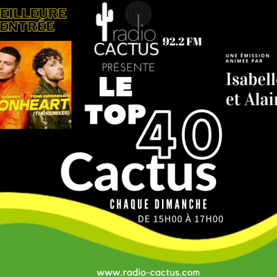 Top 40 Cactus du 04 juin 2023. cover