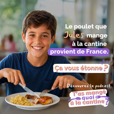 EPISODE 7 : « D'où vient vraiment le poulet de la cantine ? » cover