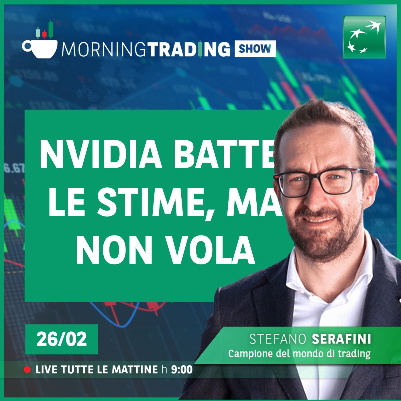 Nvidia batte le stime ma non vola - Morning Trading Show episode artwork