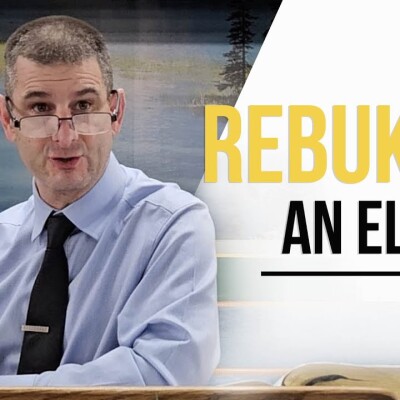 Rebuke vs Intreat: The importance of relationships within the church. 1 Timothy 5:1-2 cover