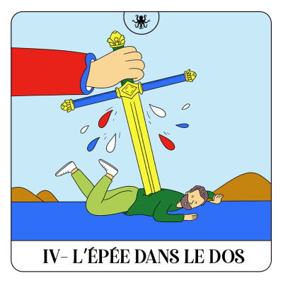 Œdipe roi du web–04–L'épée dans le dos-série audio humoristique-fiction sonore-fiction-podcast-podcast fiction-Œdipe se sent trahi. cover